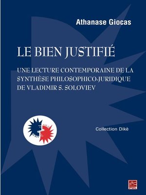 cover image of Le bien justifié